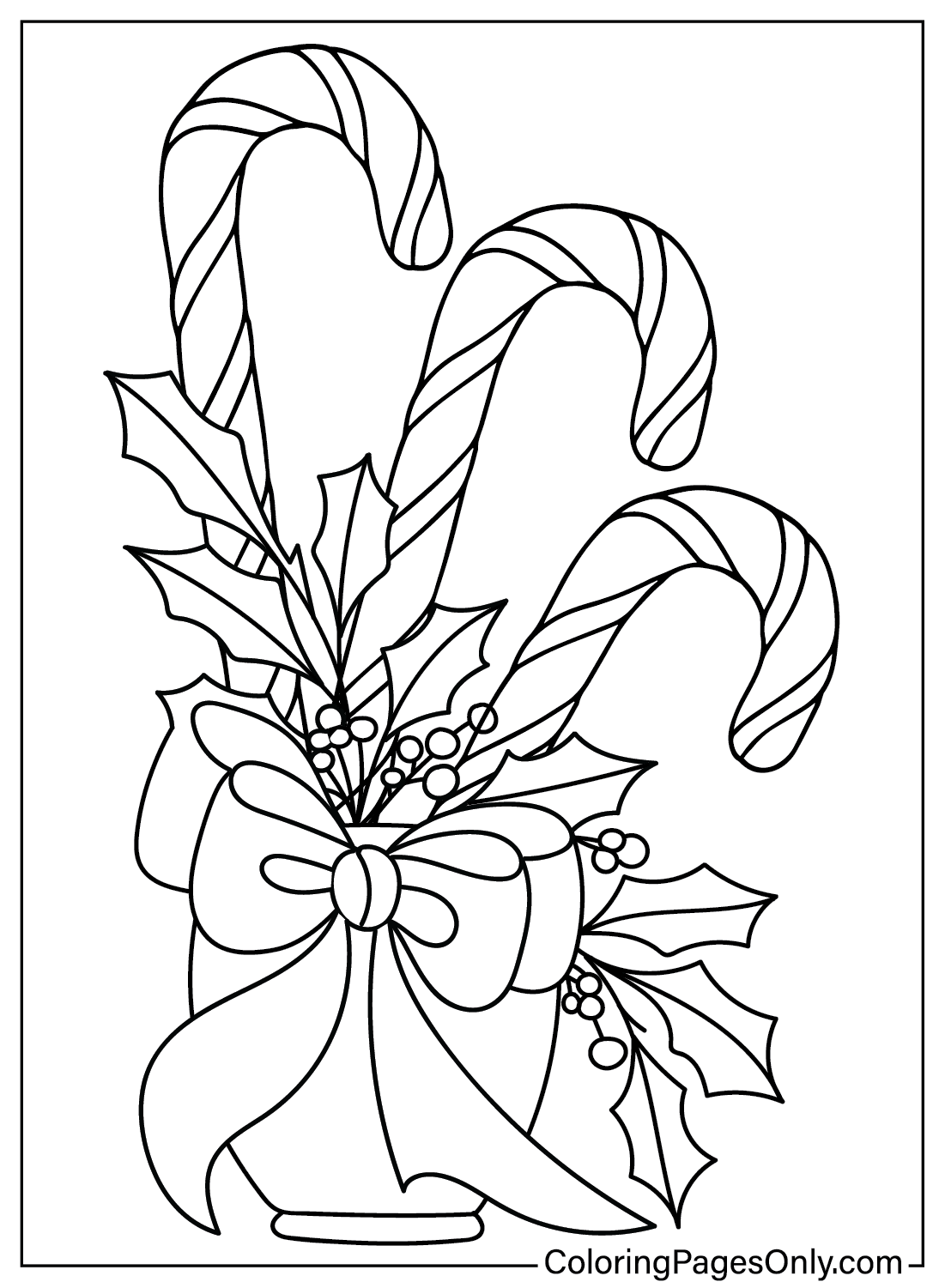 Coloring Pages Candy Cane