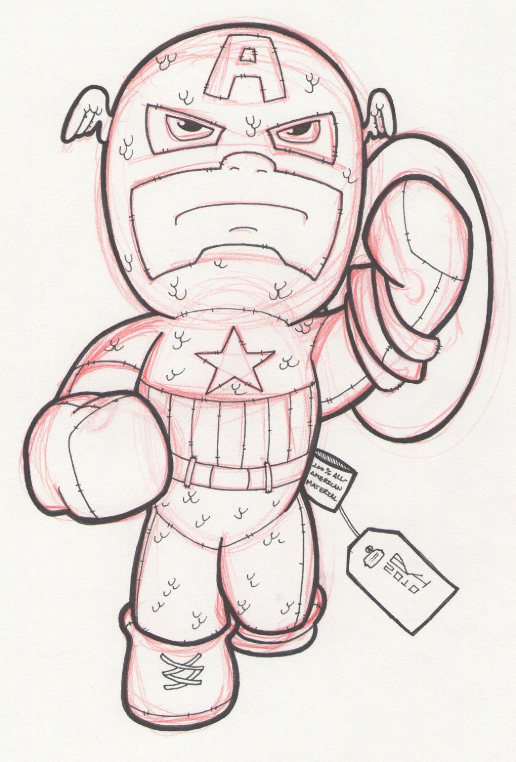 Captain America Face Coloring Pages Coloring Home