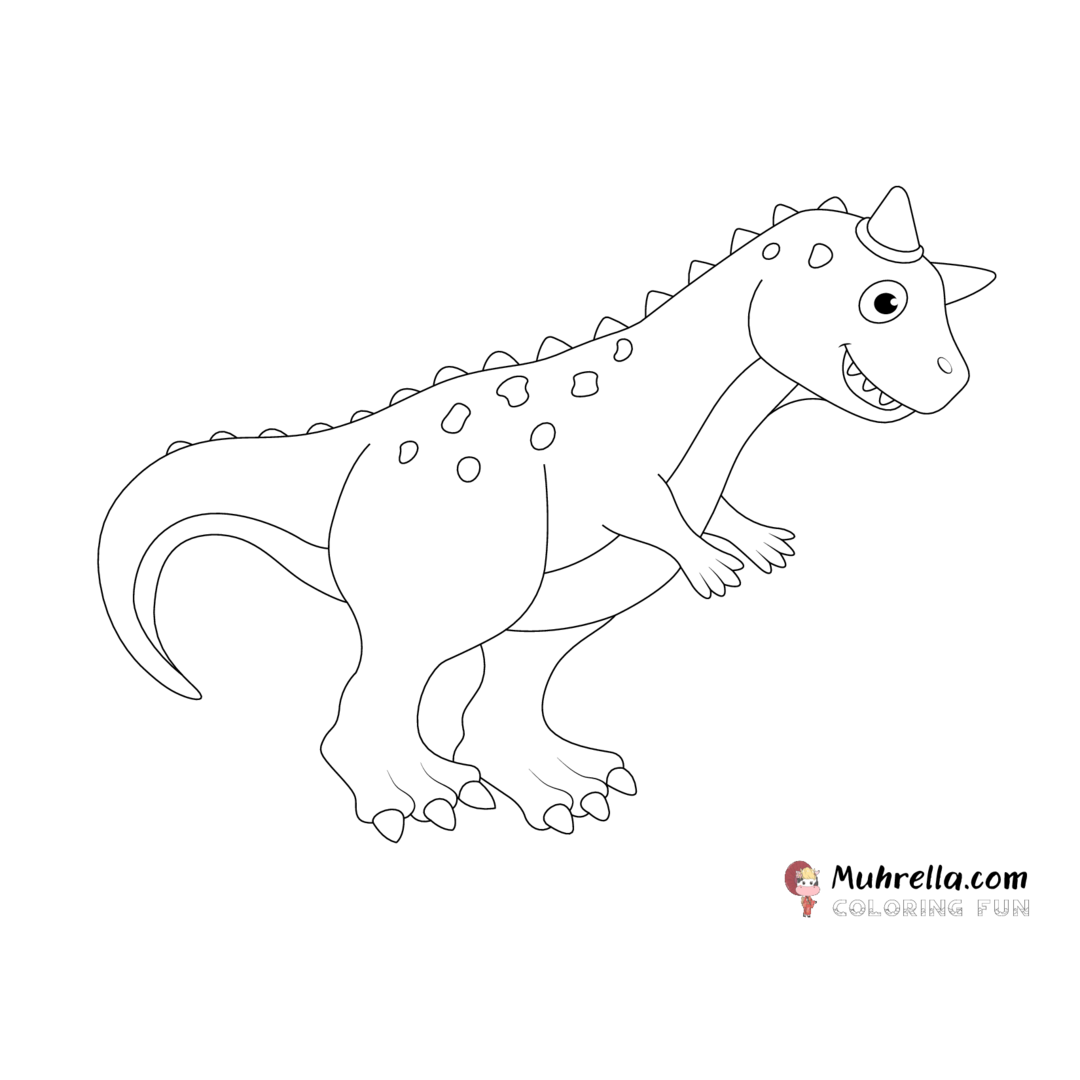 Carnotaurus Coloring Page