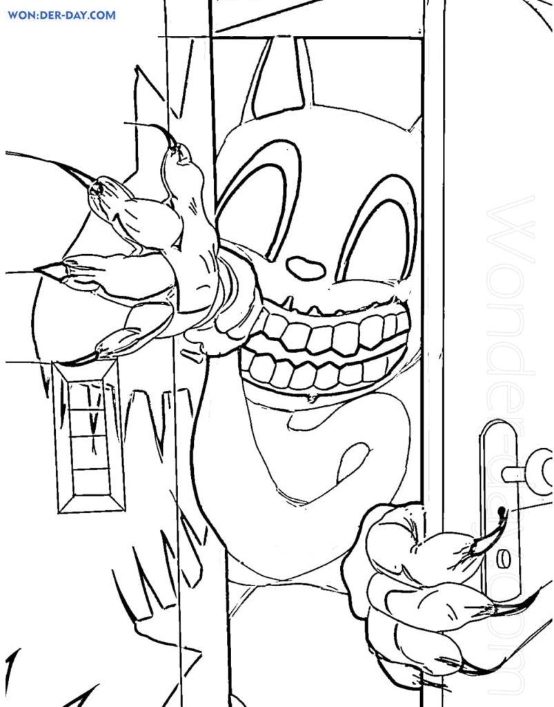 Cartoon Cat Coloring Pages