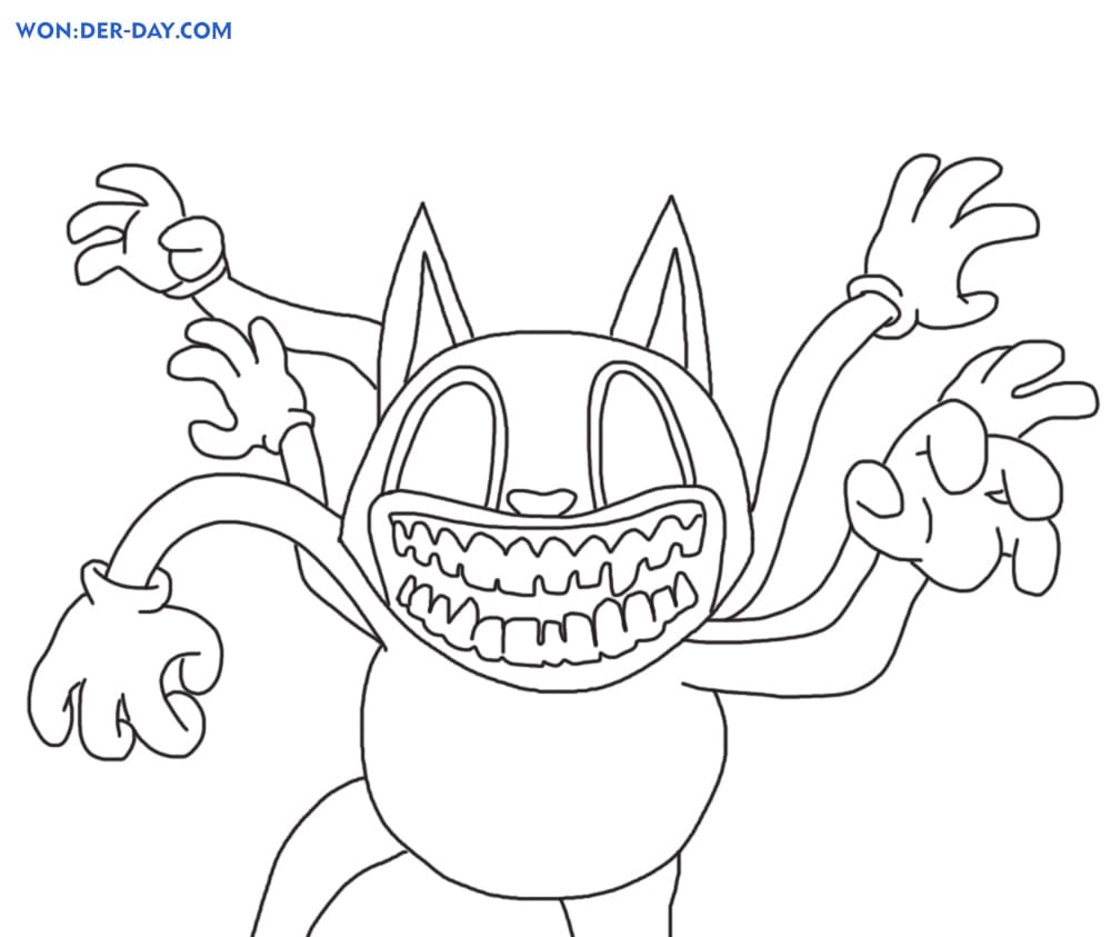 Cartoon Cat Coloring Pages Trevor