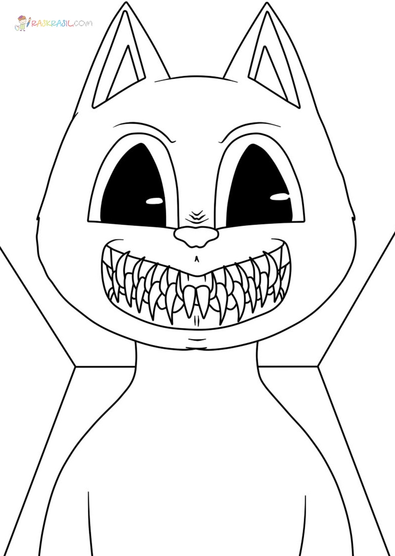 Cartoon Cat Coloring Pages