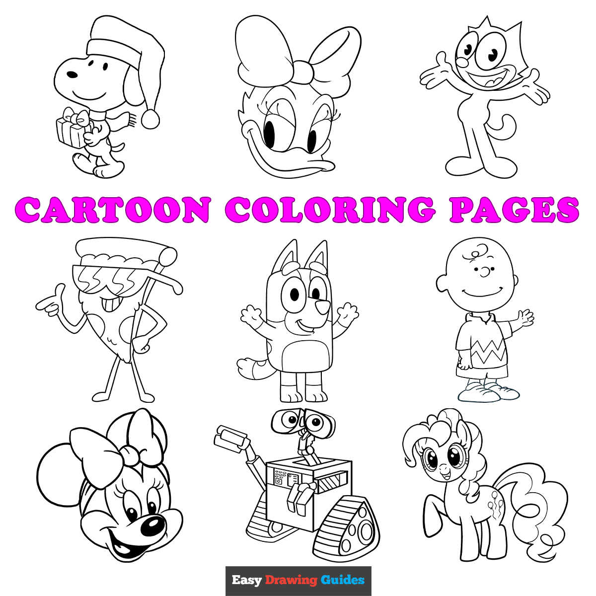 free printable coloring pages cartoon characters