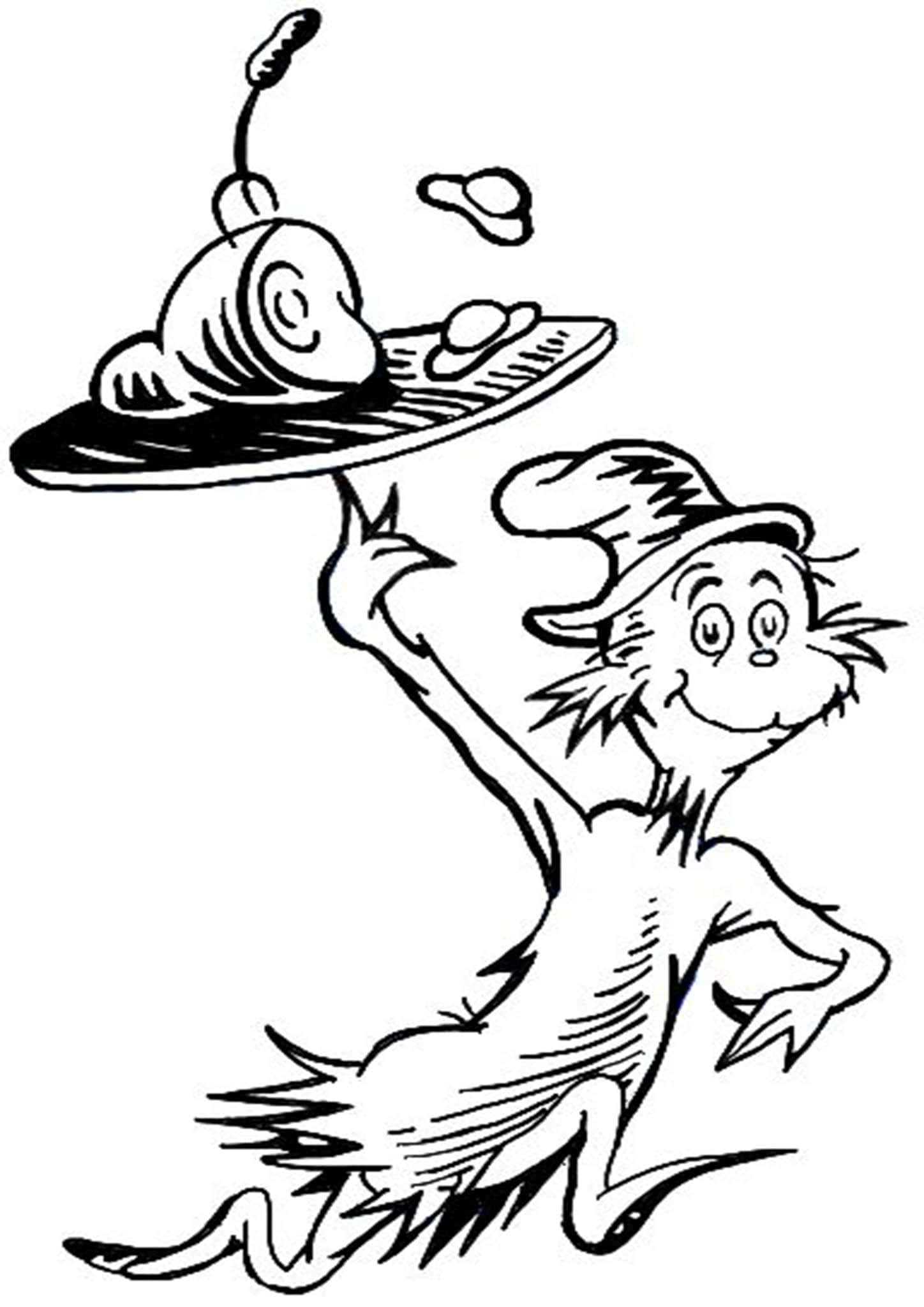 Coloring Pages Cat In The Hat