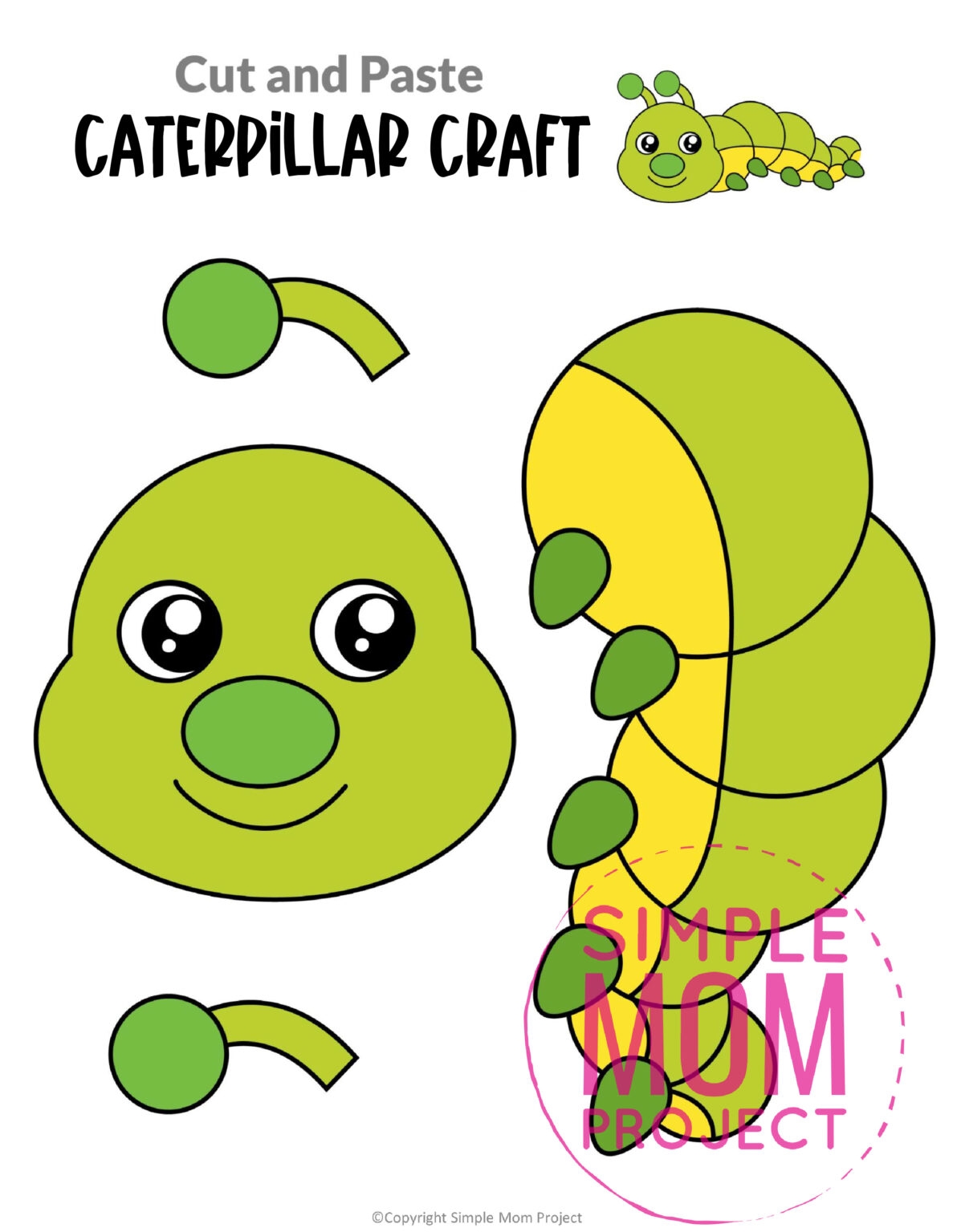 Caterpillar Template Free Printable