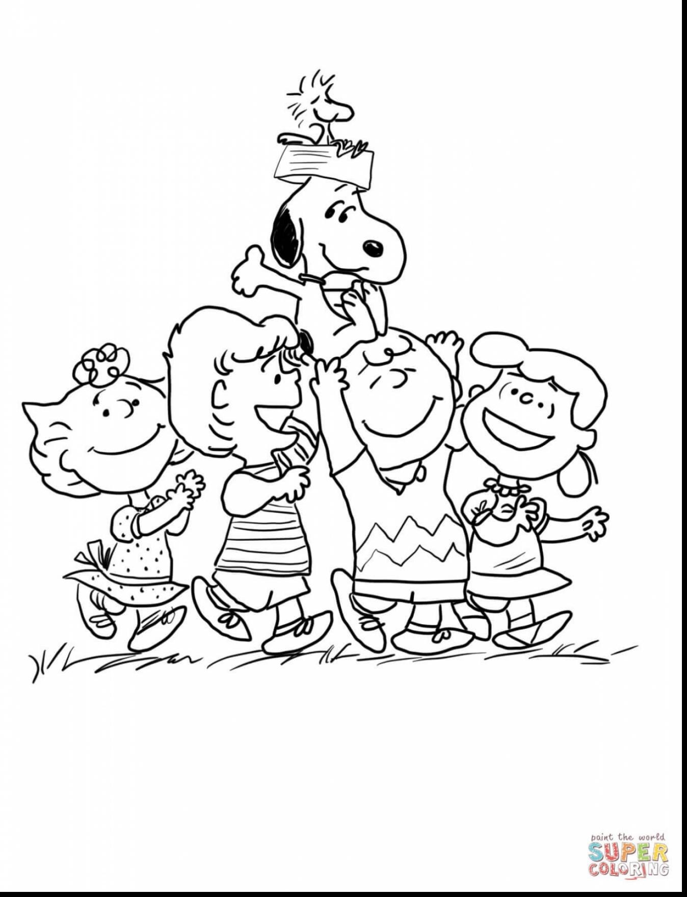 Charlie Brown Christmas Coloring Pages At GetColorings Free 