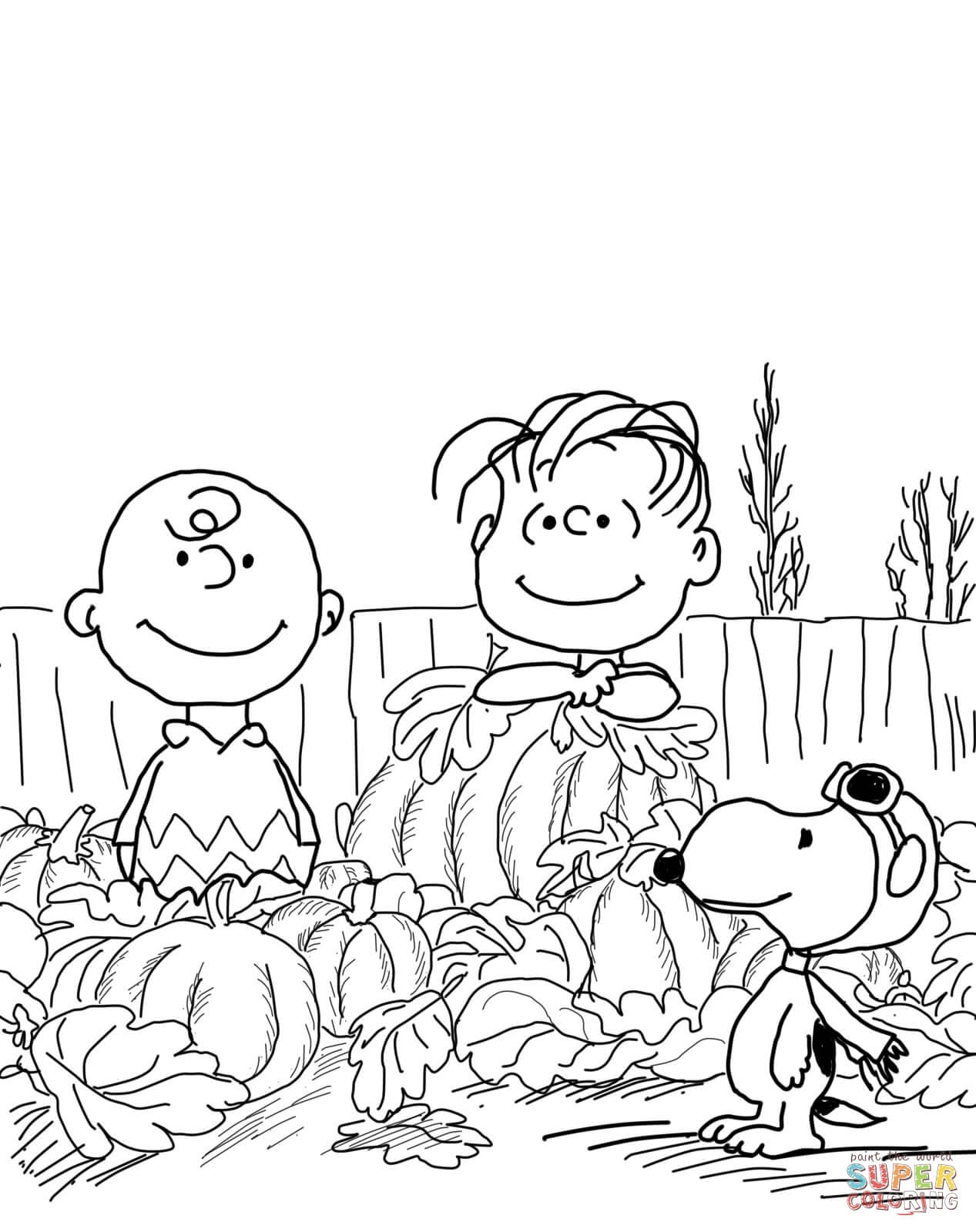 Christmas Coloring Pages Charlie Brown