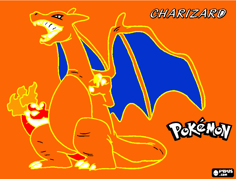 Charzard Evelut Coloring Page Printable Charzard Evelut