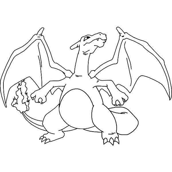 Charzard Pokemon Coloring Page Charmeleon Coloring Page At 