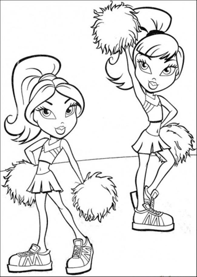 Cheerleader Color Page Pom Cheerleader Metallic Aliexpress Rainbow 