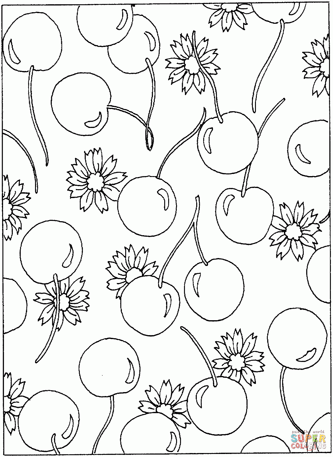 Cherry Coloring Pages Books 100 FREE And Printable 