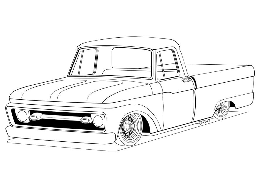 Chevy Pickup Coloring Pages At GetColorings Free Printable 