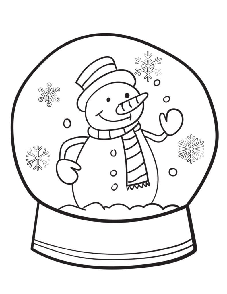 Christmas Color Pages Printable Free
