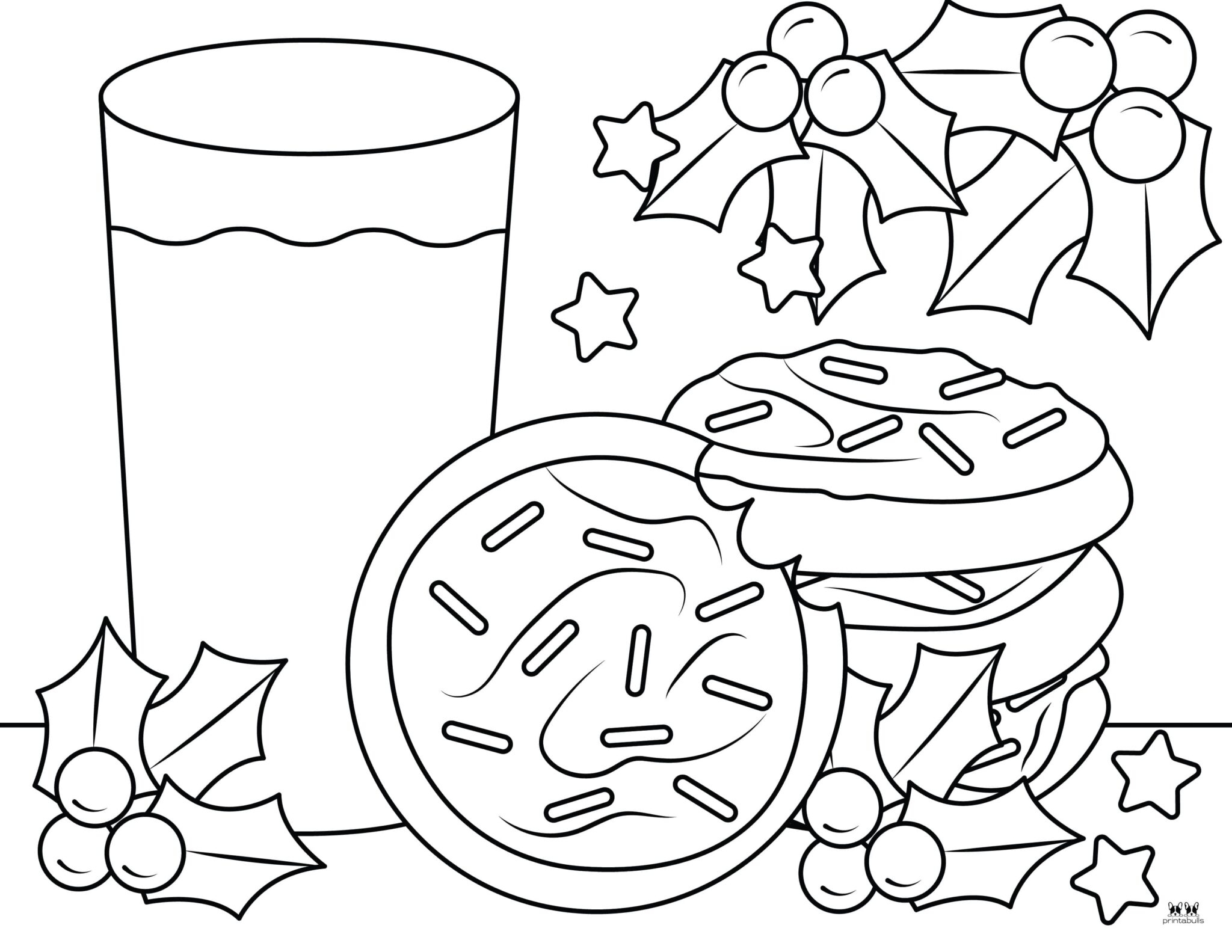 Christmas Cookie Coloring Pages