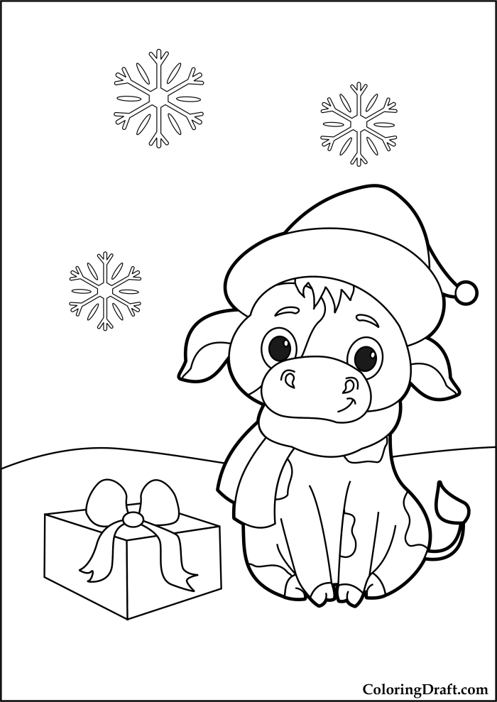 Coloring Page Cow