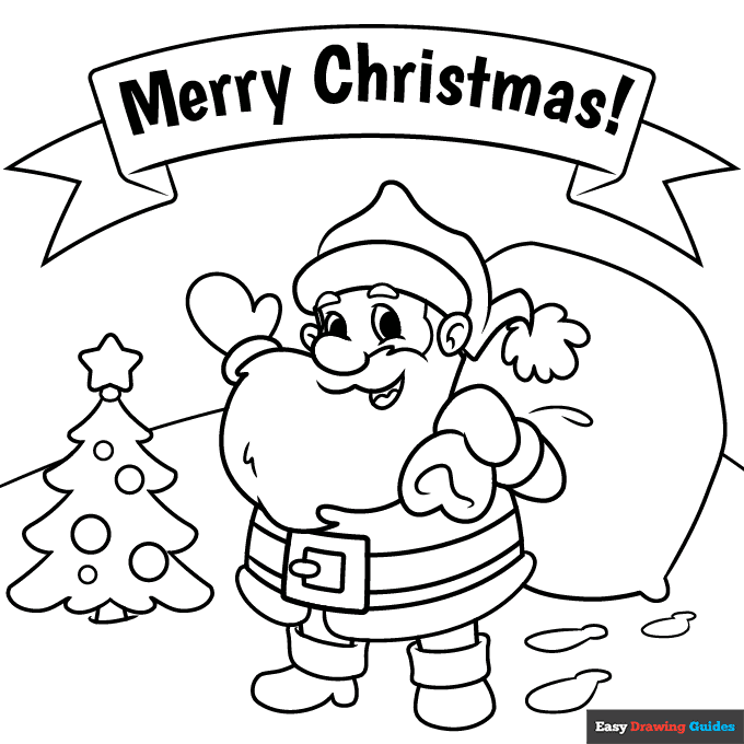 Christmas Coloring Pages Easy