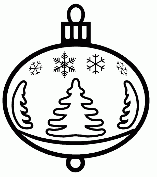 Christmas Ornament Coloring Pages