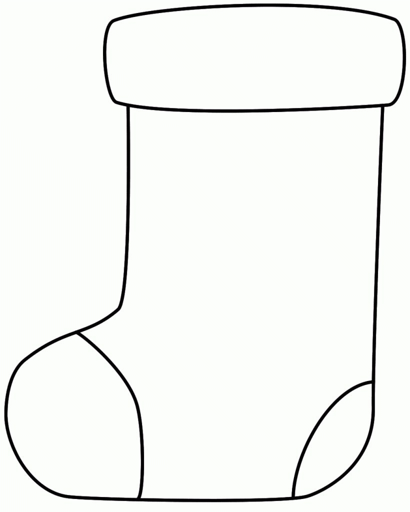 Christmas Stocking Coloring Page