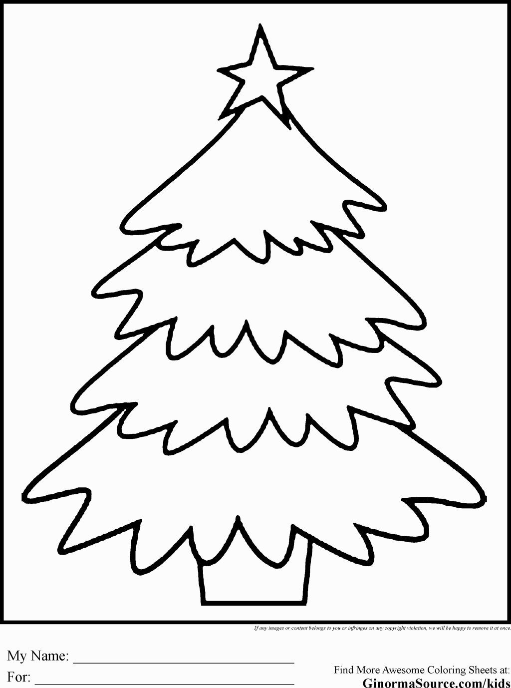 printable christmas tree pictures to color