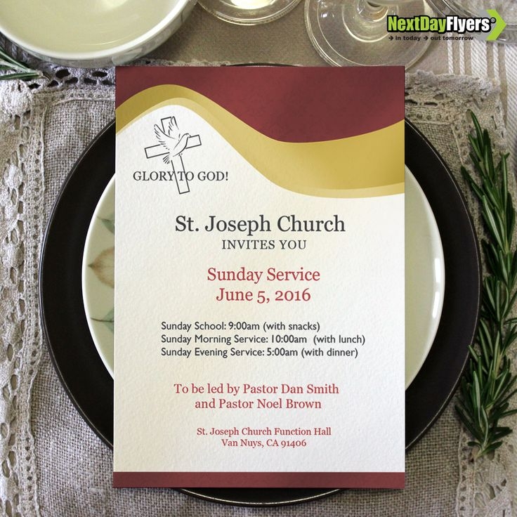 Church Invite Cards Template Sarseh