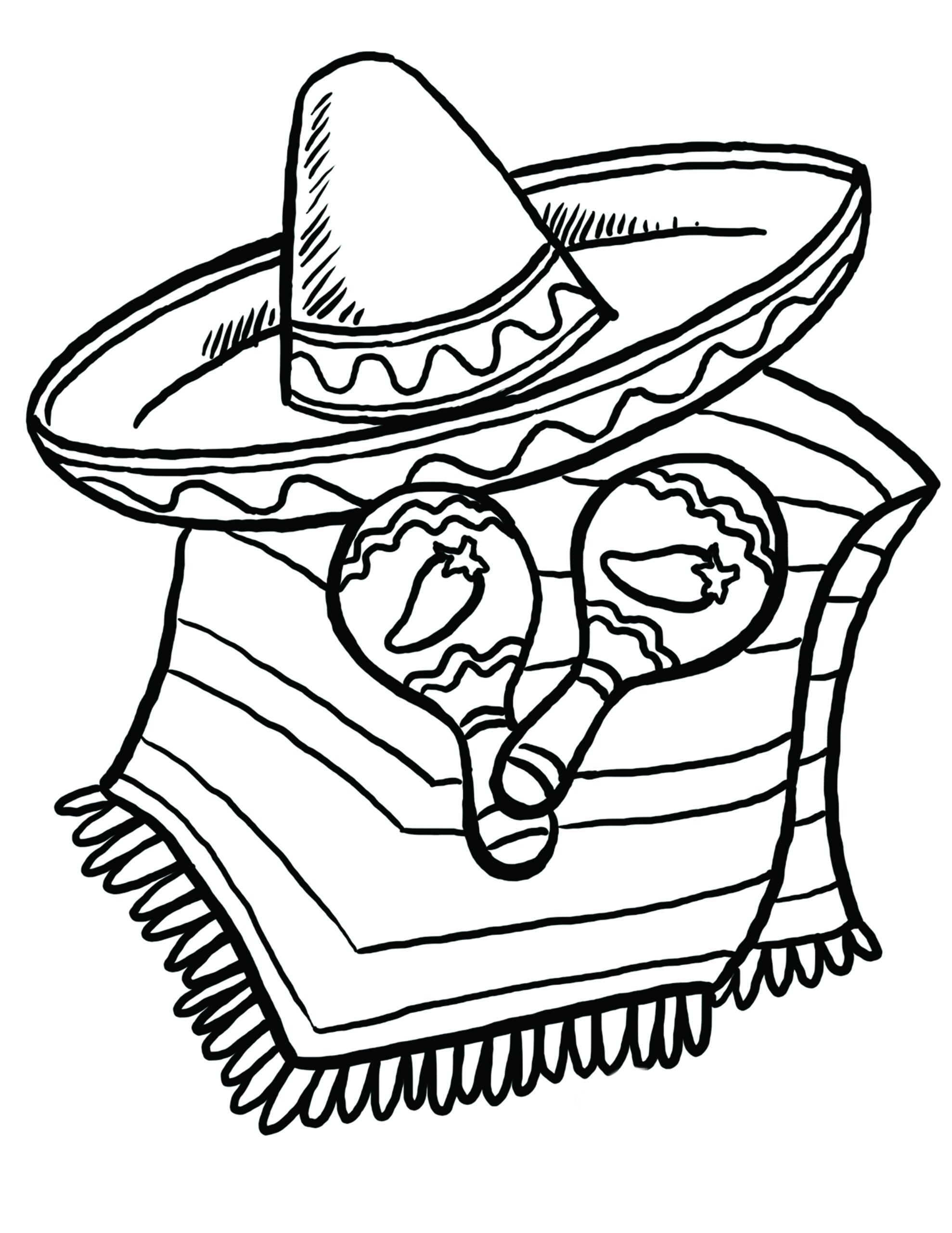 Cinco De Mayo Mexican Coloring Pages Coloring Pages