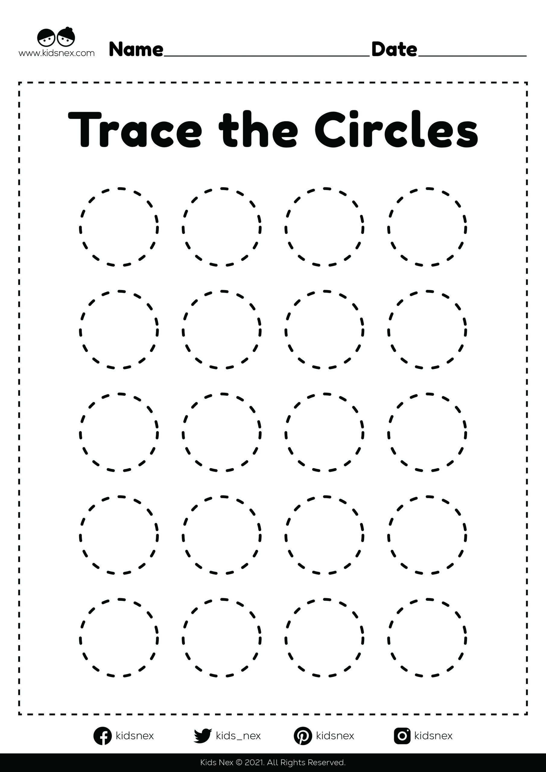 shape worksheet for kindergarten