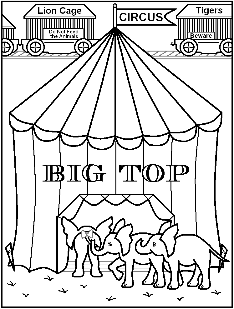 Circus Color Pages
