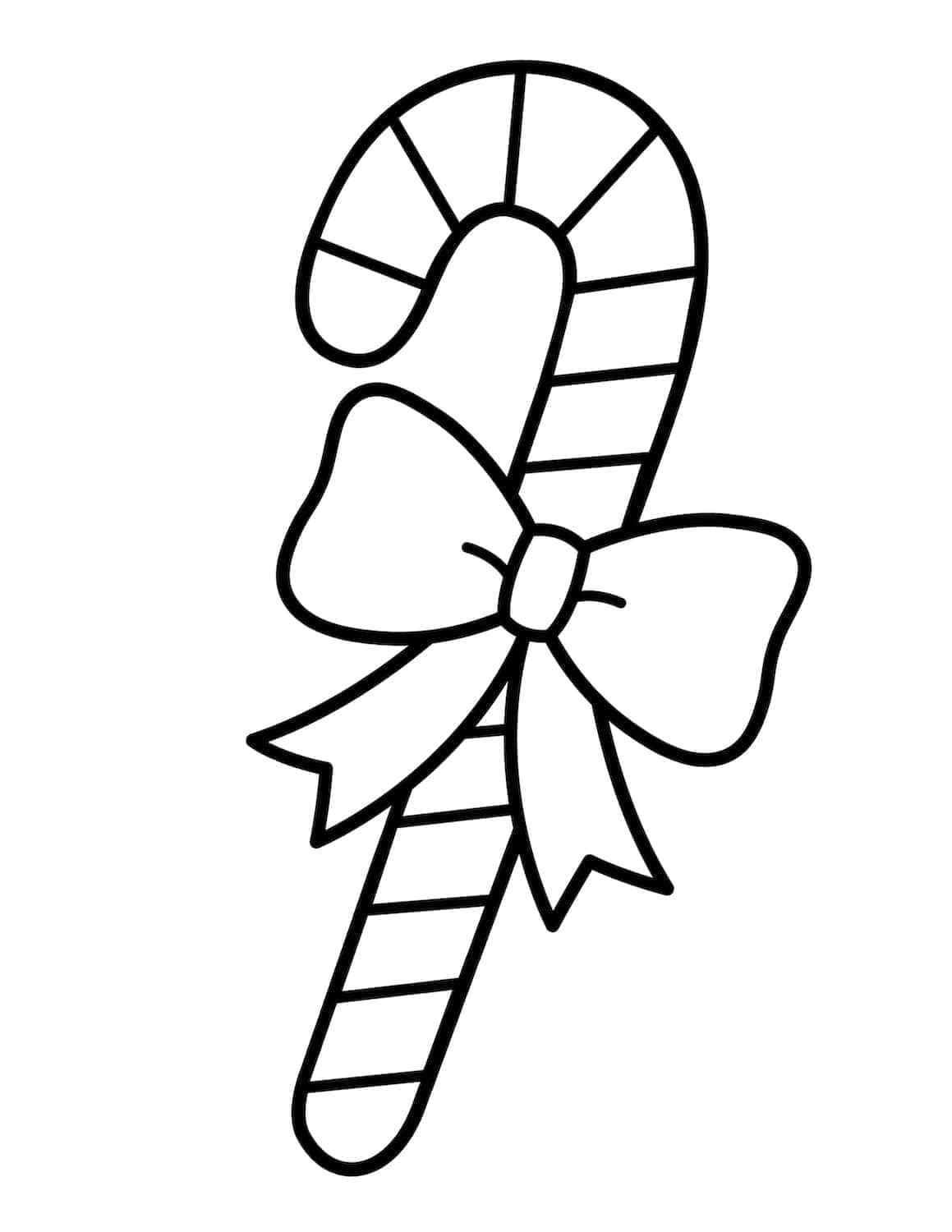 Classic Candy Cane Coloring Pages Coloring Cool