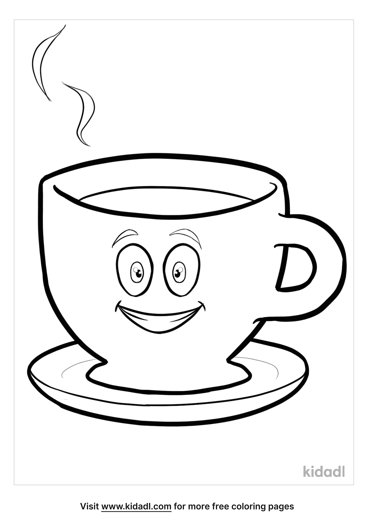 Coffee Cup Coloring Pages Coloring Home