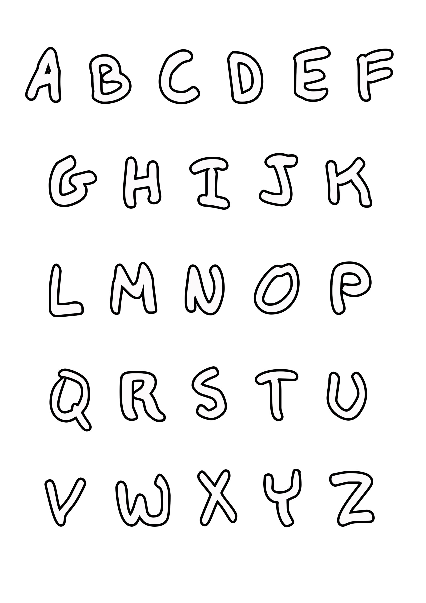 Alphabet Coloring Page
