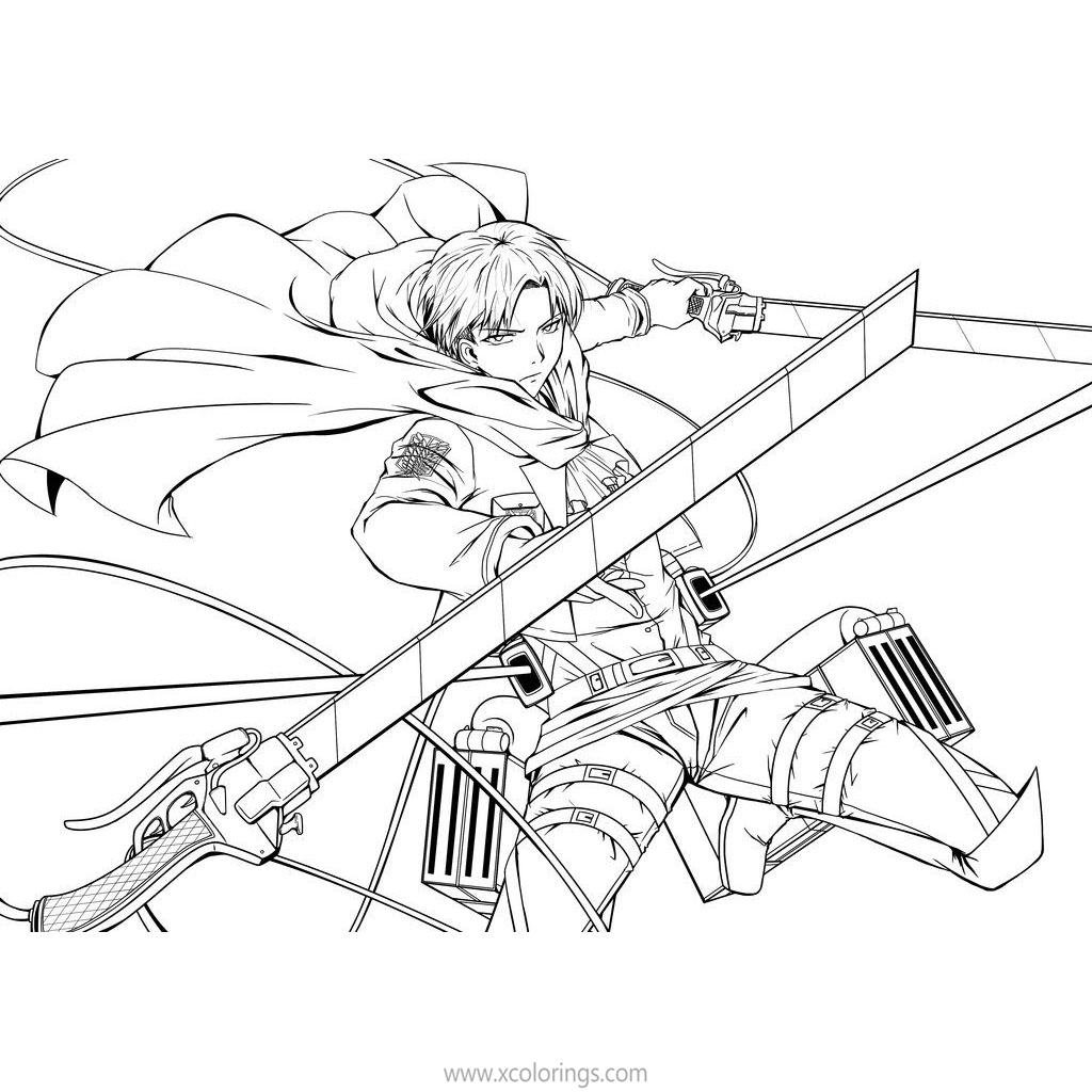 Collection Of Attack On Titan Coloring Pages Free Printable