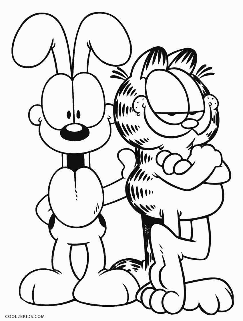 Collection Of Garfield Coloring Pages Free Printable