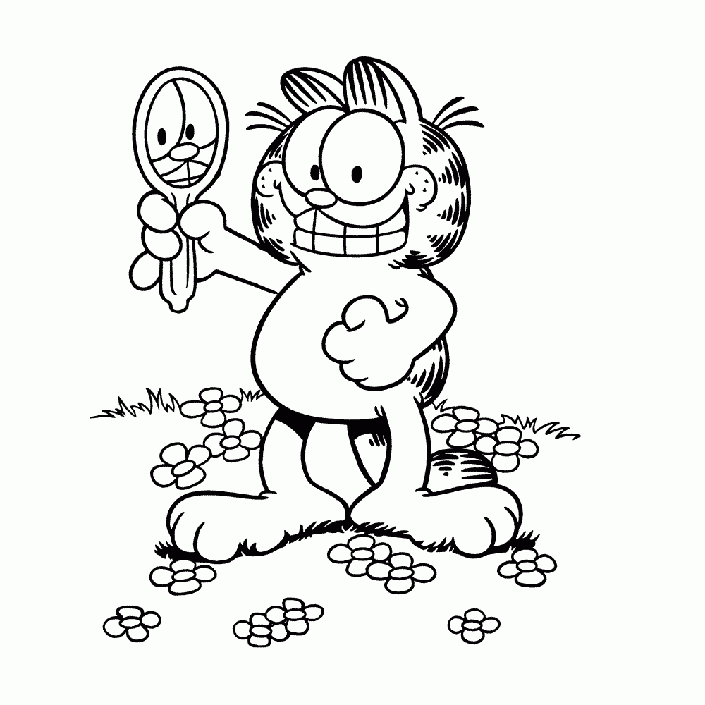 Collection Of Garfield Coloring Pages Free Printable