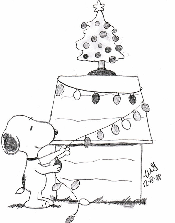 Collection Of Snoopy Christmas Coloring Pages Free Printable