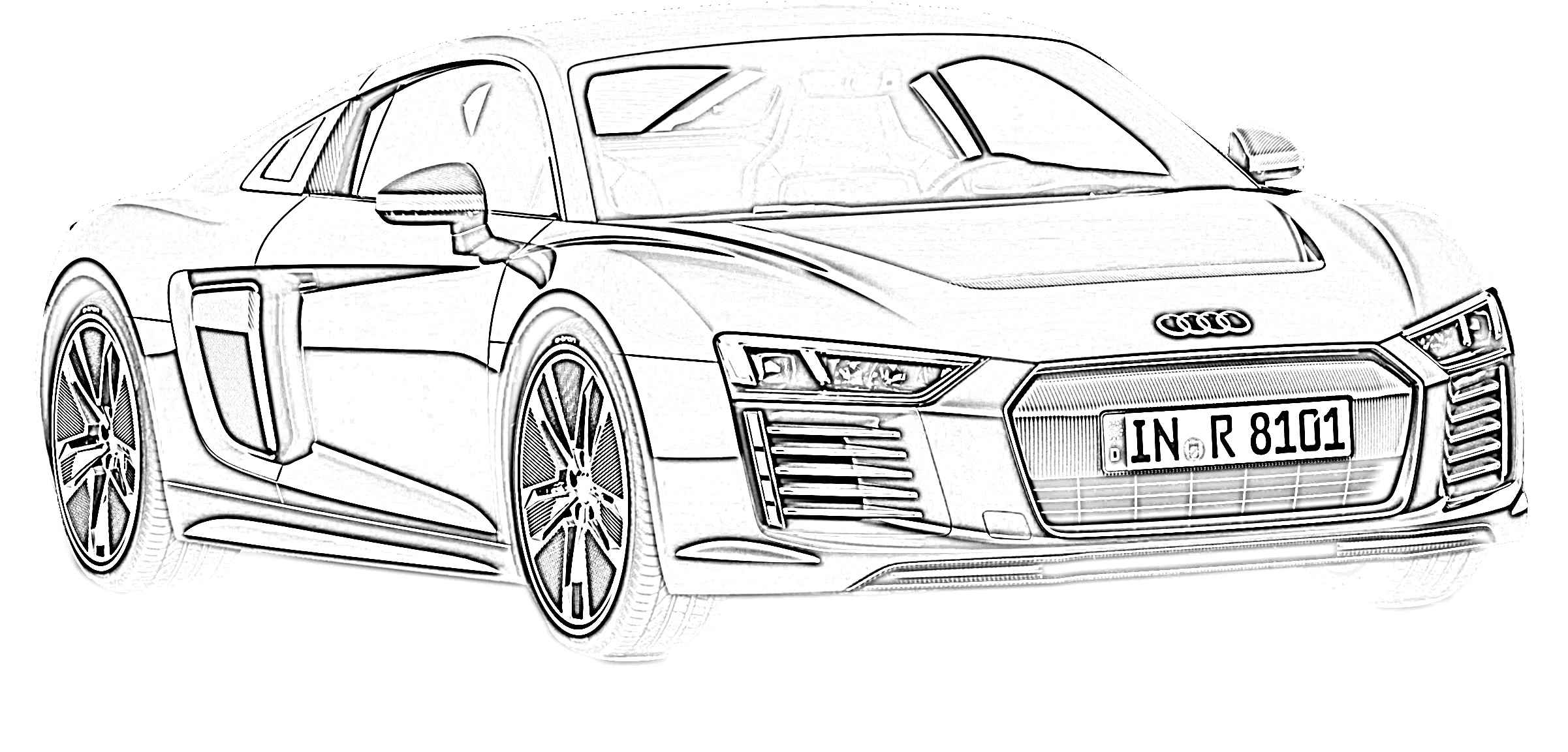 Collection Of Sports Car Coloring Pages Free Printable