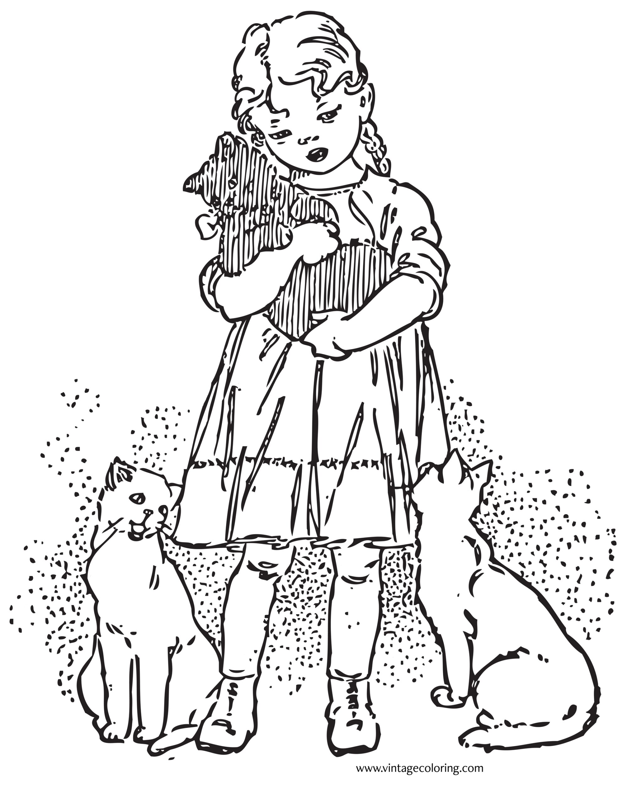 Vintage Coloring Pages