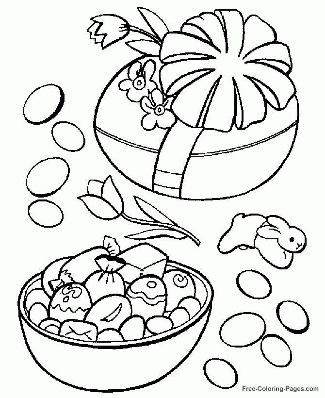Color Easter Pages Wrapped Easter Egg