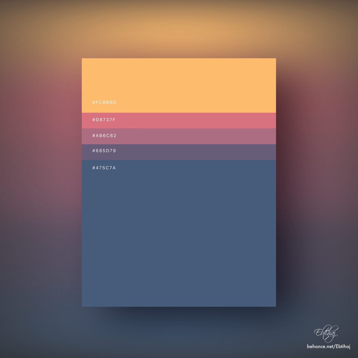 Web Page Color Palette