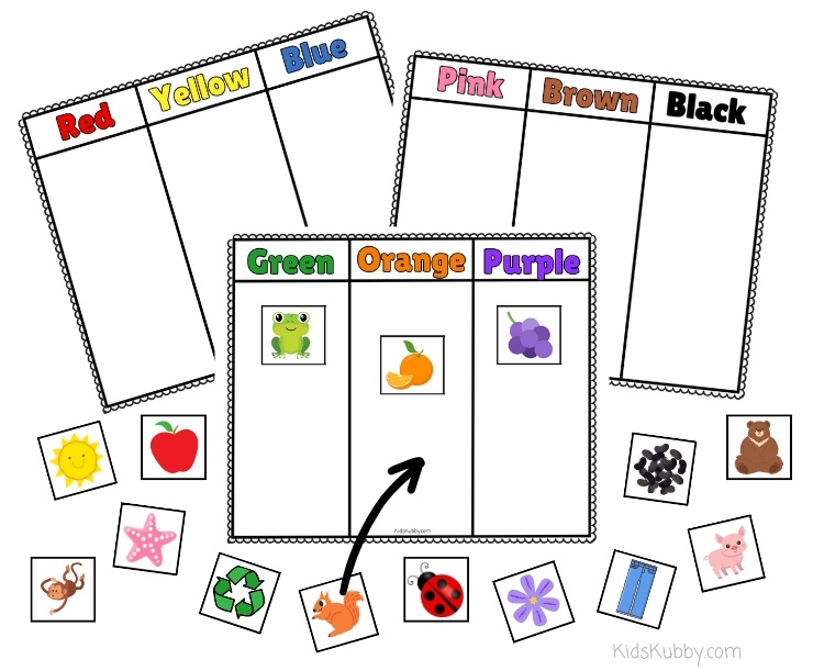Color Sorting Activity Live Worksheets Worksheets Library