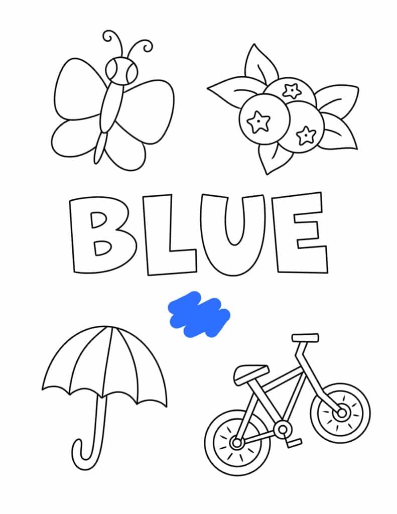 Color Worksheets Blue Color Worksheets Preschool Colors Color 