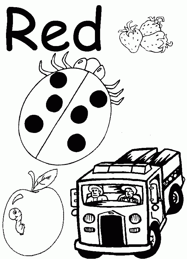 Color Worksheets For Kindergarten Coloring Home