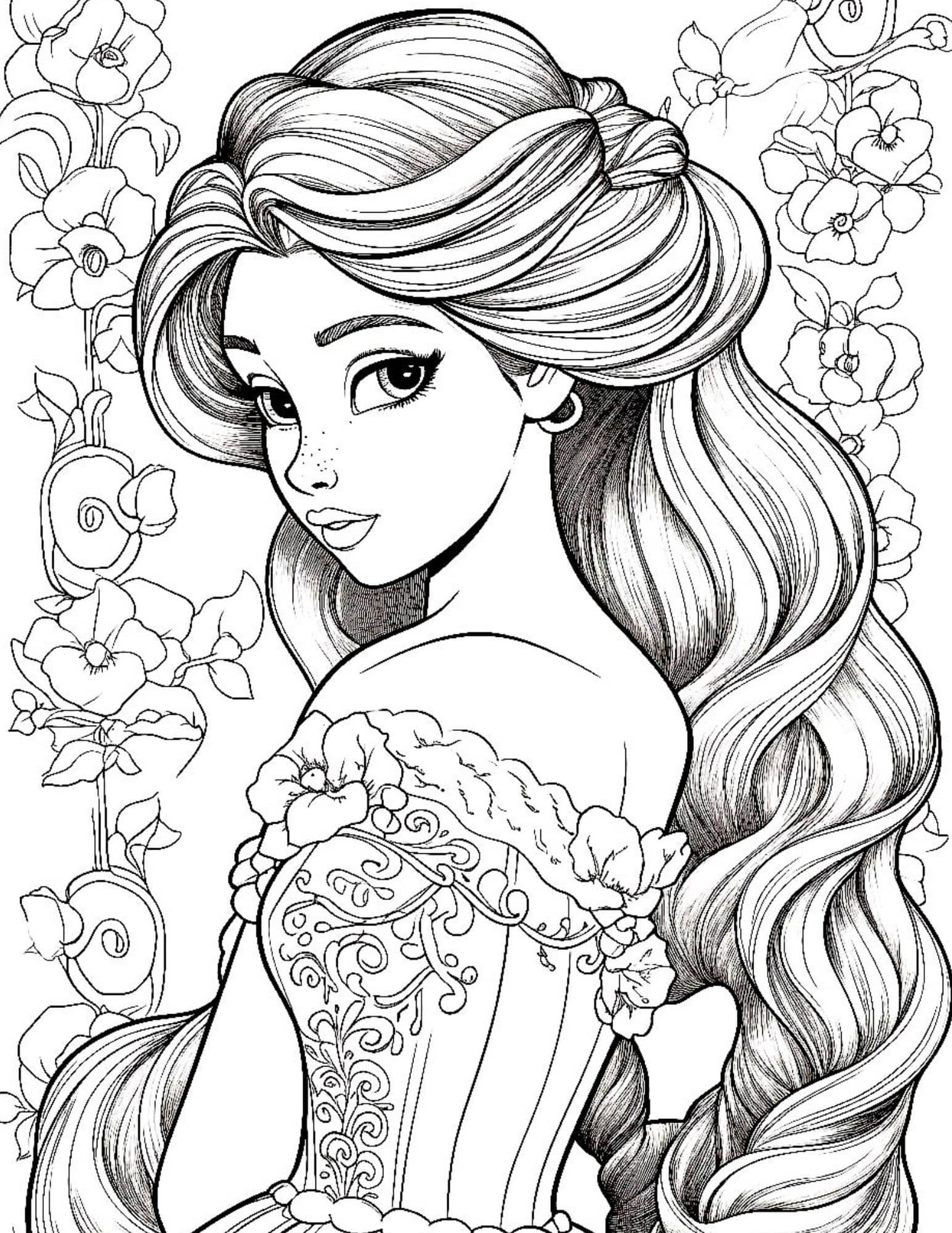 Coloring Page Disney Princess