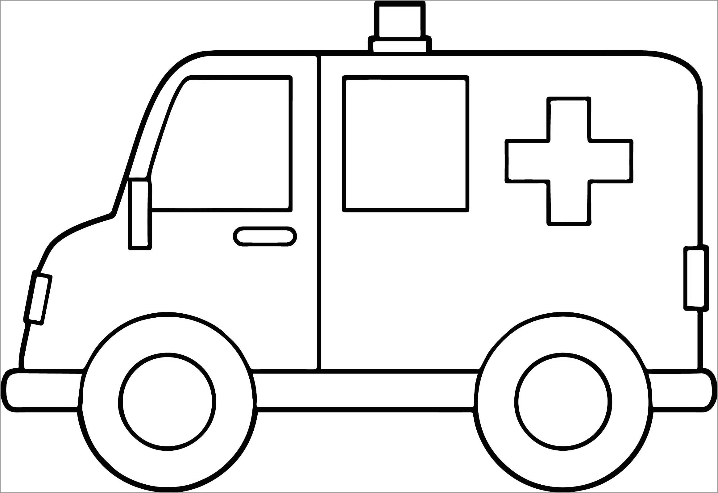 Coloring Page Of Ambulance ColoringBay