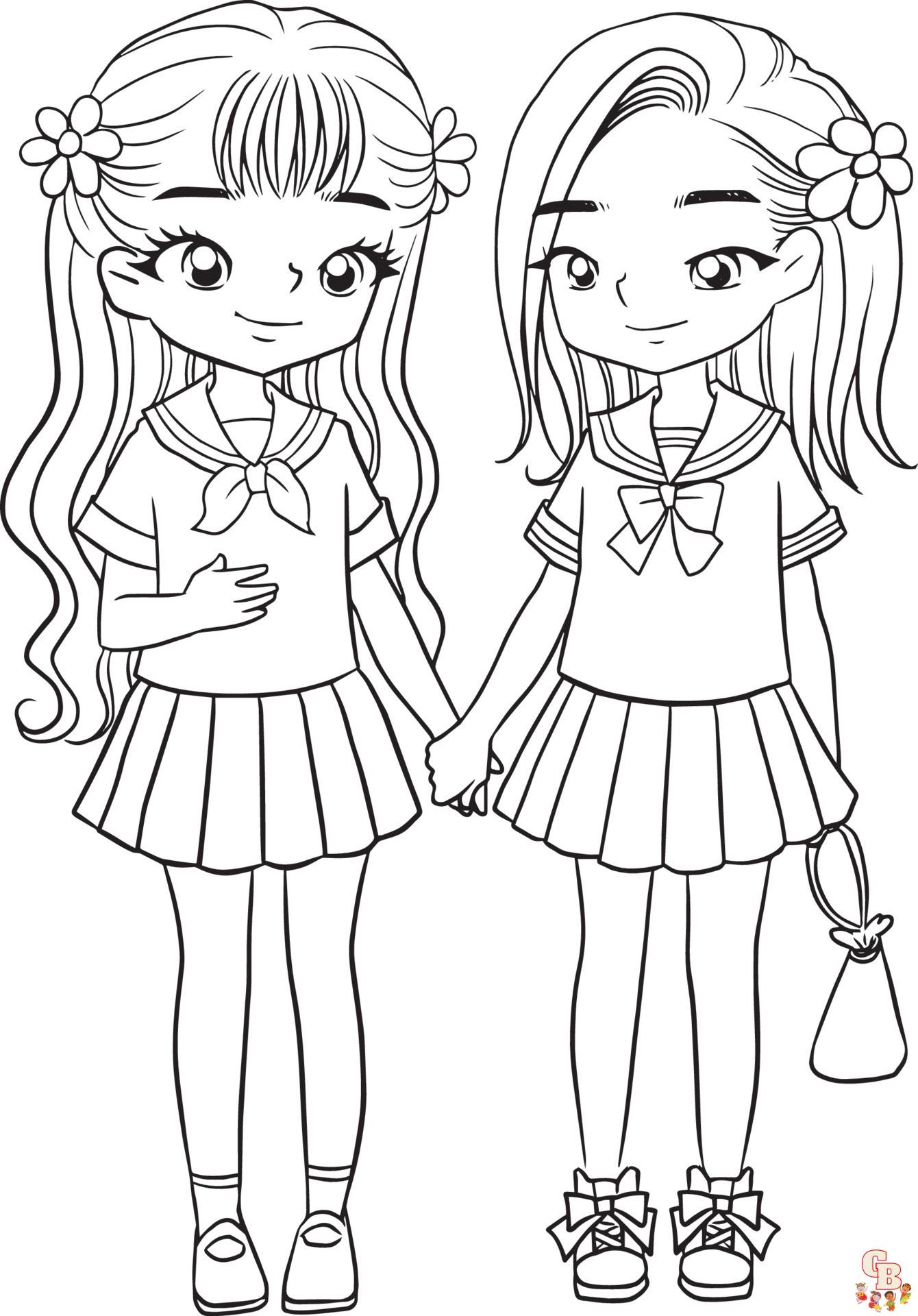 kawaii printable coloring pages for girls
