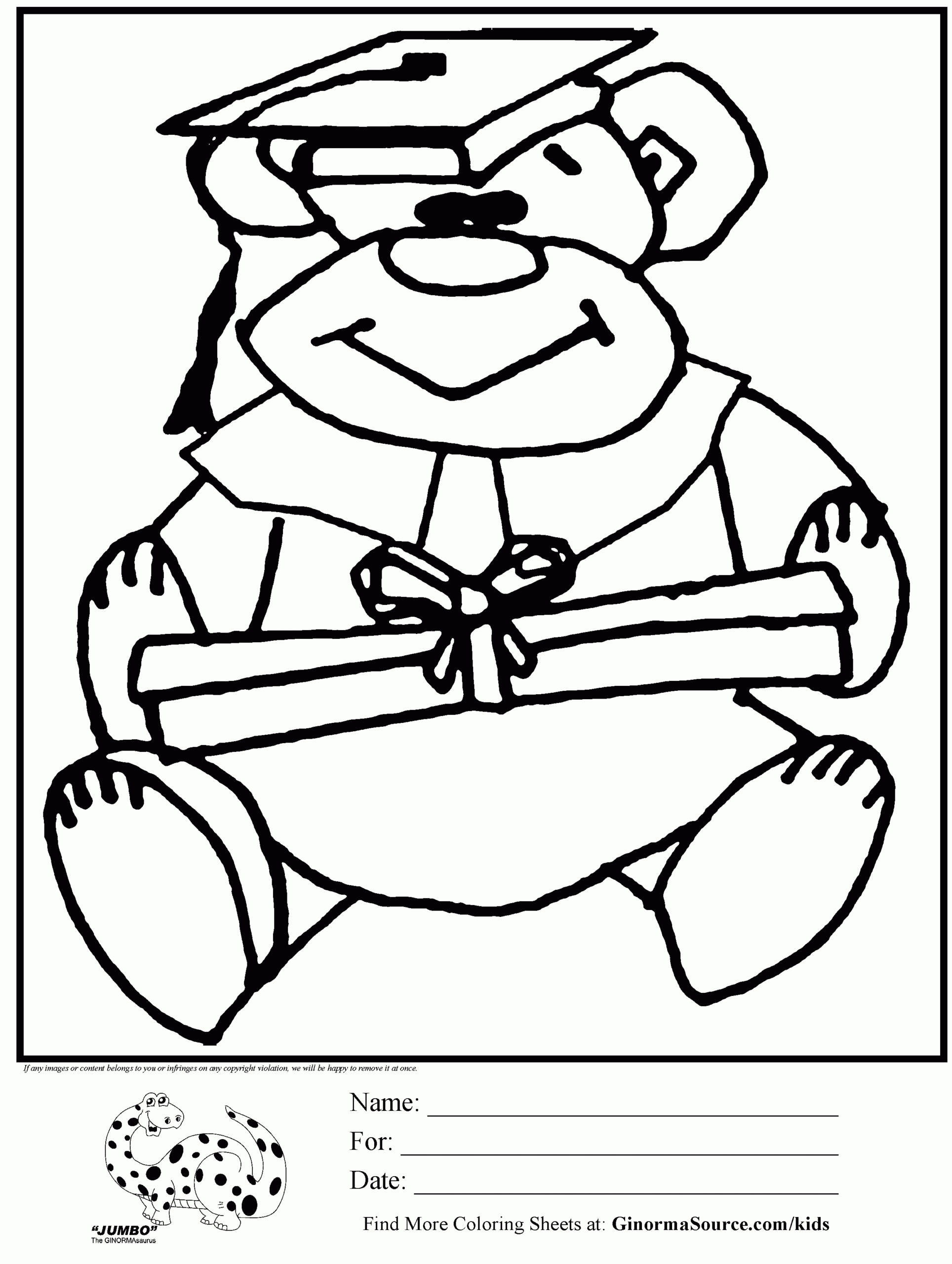 Coloring Pages Graduation Coloring Home