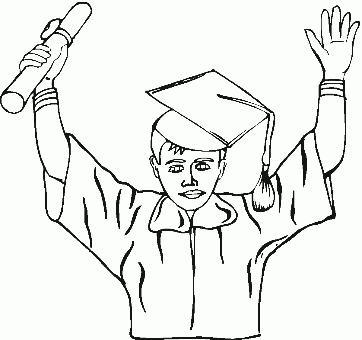 Coloring Pages Graduation Coloring Home