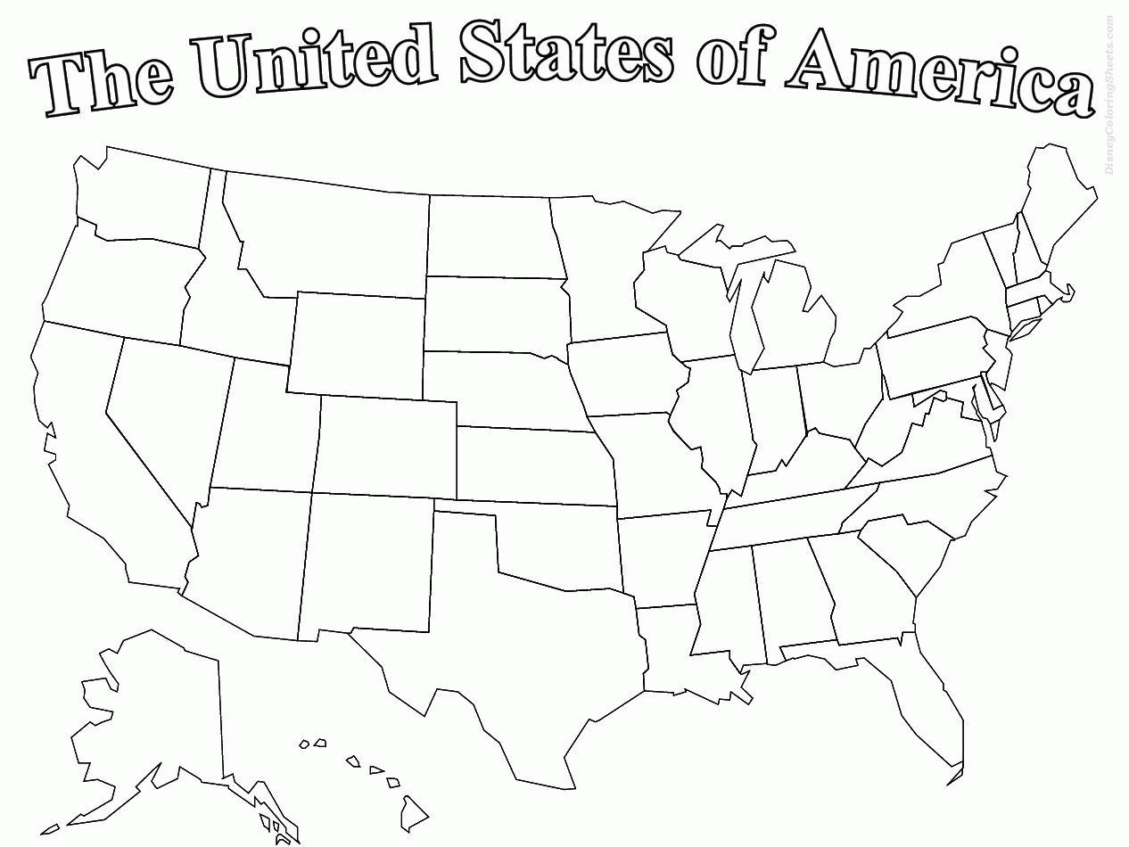 Coloring Pages Maps Of The United States