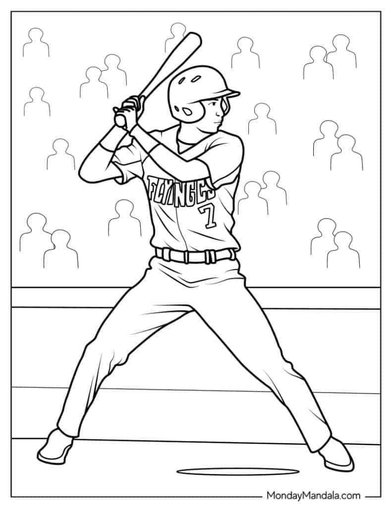 Coloring Page Baseball