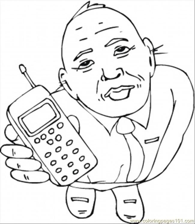 Coloring Pages Of Cell Phones Coloring Home