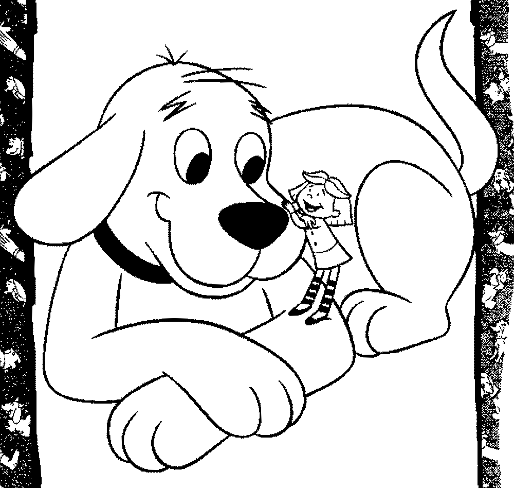 Coloring Pages Of Clifford The Big Red Dog Coloring Home